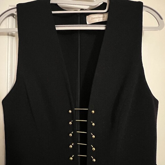 ZIMMERMANN BLACK BATON JUMPSUIT - Picture 1 of 11